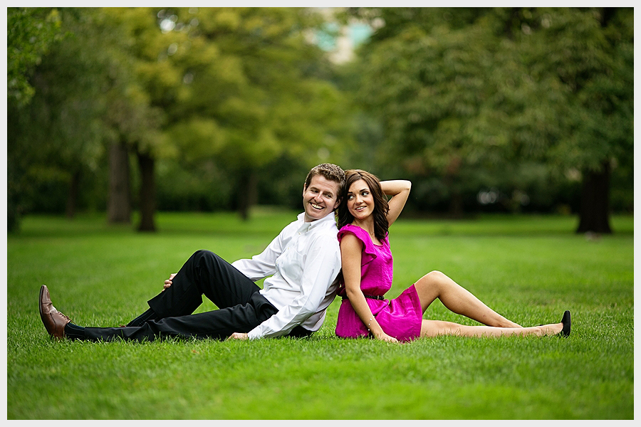 Couple on grass at Osgoode Hall