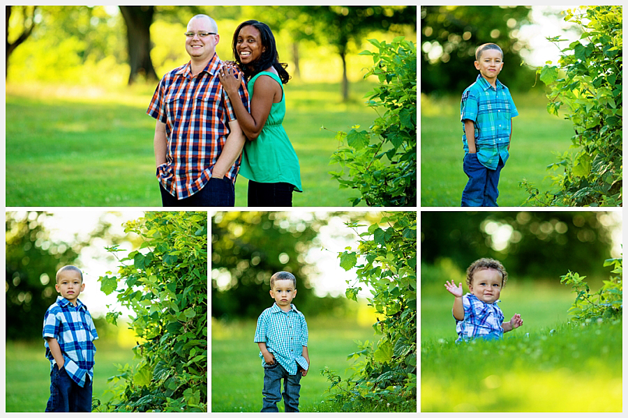 Family photos at Greenwood Conservation Area