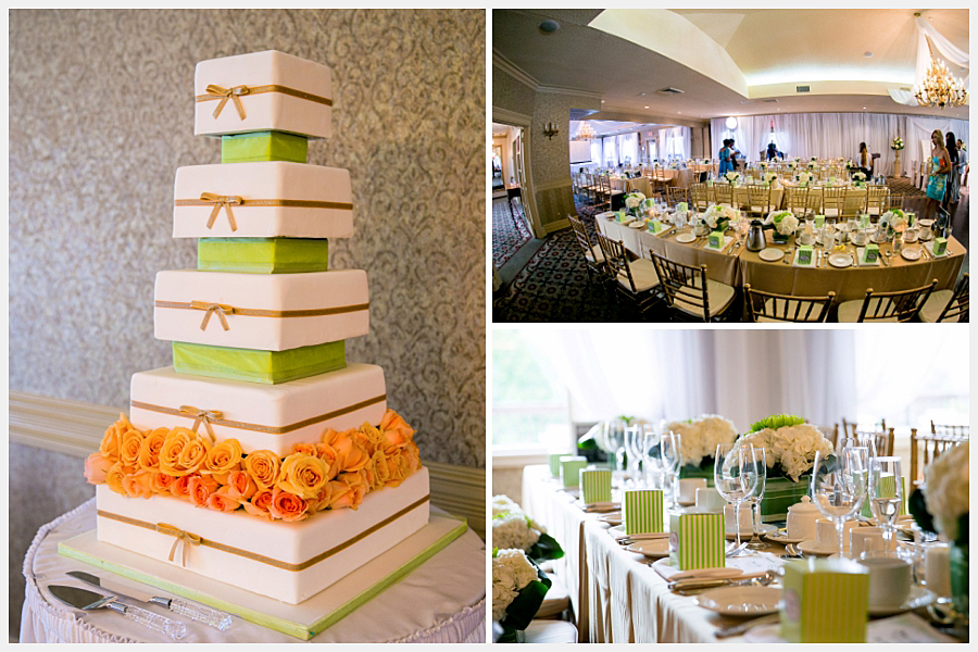 The Wedding cake and other reception details