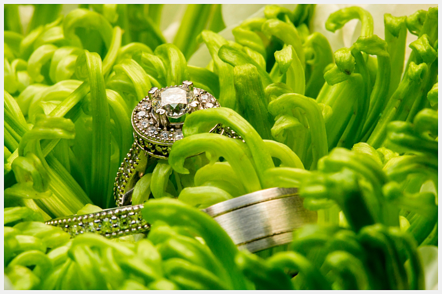 Engagement and wedding rings