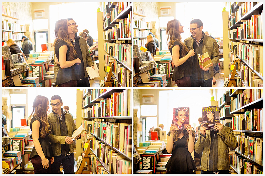 Fun photos at a book store
