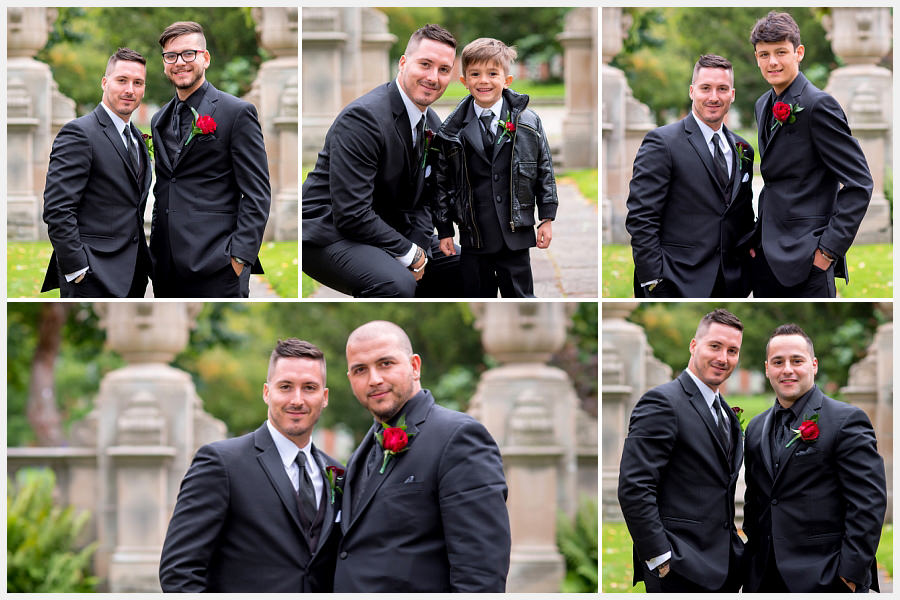 Groom with groomsmen at Glendon College